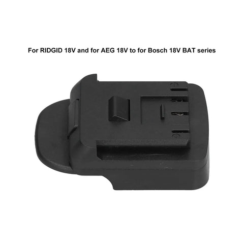 18V Battery Converter Adapter For DIY Projects And RC Toys, black power dock, side view with connector details, Power Wheels Power Supply Kit