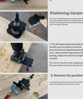 35mm Hinge Drilling Guide for Cabinets and Doors used on wood for precise 35mm hinge installations with adjustable telescoping design.