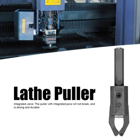 Beefy Alloy Steel CNC Bar Puller For Lathes with Integrated Jaws and Hardened Handle