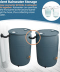Rain Barrel Hose Connector Kit Link Two Rain Barrels To Double Your Rainwater Storage For Home Garden And Outdoor Chores Not For Metal Drums With Included Hole Saw And Gaskets Easy To Install