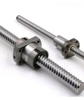 Rugged C5 RM2010 Ballscrew With Flange Ballnut, 1200mm steel shafts for CNC axis and motion control systems.