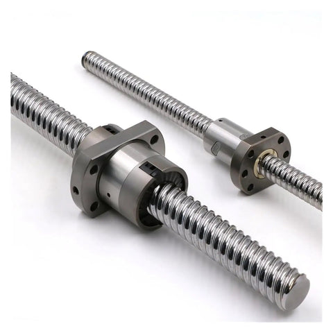 Rugged C5 RM2010 Ballscrew With Flange Ballnut, 1200mm steel shafts for CNC axis and motion control systems.