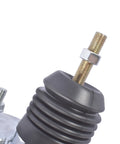 Close-up of the bolt section on a 7 Inch Chrome Brake Booster And Master Cylinder Replacement Kit With Disc Drum Valve For Chevy Bel Air 1955 1956 1957 Fits One-Fifty And Two-Ten Series Bolt-On Upgrade.
