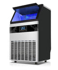 Top Shelf Countertop Nugget Ice Maker Machine With No Sweat Self Cleaning Feature And Whisper Quiet Low Noise Operation Featuring Bright Led Display.
