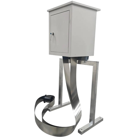 Intsuprm 60W Steel Belt Oil Skimmer With 6 Meter Stainless Strip, industrial design for tramp oil removal and coolant separation.