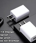 Best Bet 5V 1A USB Wall Charger Power Adapter For Kids Toys Smartwatches Bluetooth Headsets Webcams Routers And Small Smart Home Devices Fast Stable Charge In A Compact Wall Plug, white USB-A wall plug