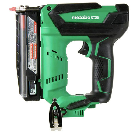 18V Cordless Pin Nailer Tool Only No Battery 23 Gauge Drives 5/8 Inch To 1 3/8 Inch Pins Holds 120 Nails Fast Fires Two To Three Nails Per Second Accepts 18V And 36V MultiVolt Batteries Lifetime Tool Warranty, green and black design