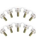 Ten Piece Screw On Glide Set With Suction Cups That Keep Your Sofas And Tables Stay Put, Non Slip Plastic Iron Floor Protectors 1.5 Cm