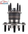 Front view of Rear Wheel Hub And Bearing Assembly 512287 Compatible With Chevrolet Malibu 2004 To 2007 HHR 2006 To 2008 Pontiac G6 2005 To 2007 5 Lugs Non ABS Direct Replacement.