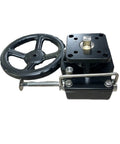 Manual Valve Actuator For Pneumatics With Handwheel And Lever Drive Shaft, Durable metal housing and handwheel
