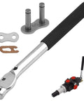 Hydraulic Direction Control Valve Handle With Bolts Replacement Part 0C000908 718-0481 900-3909-89, shown with components.