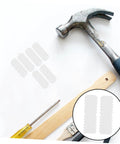 100 Pcs Nylon Hidden Fasteners And Double Headed Furniture Connectors on a work surface with tools for DIY projects.