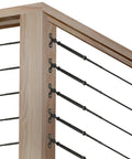 One Eighth Inch Cable Railing Hardware Kit For Wood Posts With Stainless Steel Swage Toggle Turnbuckles installation view
