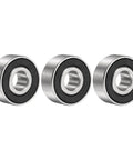 Three Pack Deep Groove Ball Bearings 1603 2RS Rubber Sealed Chrome Steel 5/16 By 7/8 By 11/32 Inch High Load Low Friction Bearings For Hobby Machining And DIY Projects, three bearings