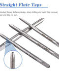 Top Shelf 10 Piece Mini Hand Tap Set With Dang Durable High Speed Steel Micro Bits Smooth Fast Metric Threading For Watches Clocks Small Instruments Get It Dialed In, showing straight flute taps designed for precision.