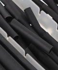 Cool DIYEAH 127 Piece Heat Shrink Tubing Kit For Wires Cables With Polyolefin Flame Retardant Black Sleeves, assorted sizes in tray