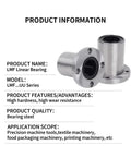Round Flange Linear Motion Bearing LMF6UU 30UU With Anti Rust Plating Half Pack Pro Grade Smooth Glide For CNC Machines And 3D Printers Durable Precision Bearing For Easy Install And Quiet Operation, bearing steel