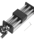 150Mm Travel Manual Sliding Table With Ball Screw SFU1605 16Mm Diameter 5Mm Pitch One Start Double Optical Axis Rail, aluminum body