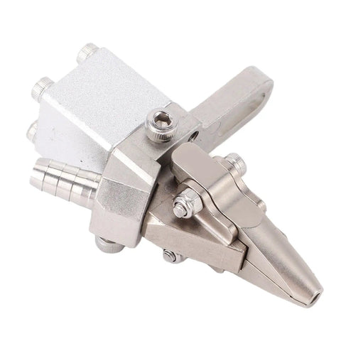 Handheld Screw Machine Chuck With Automatic Feeder Locking Clamp, Power Screwdriver Accessory For M2.6 And M2.8 Screws, silver metallic