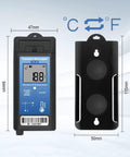 Vibration Data Logger And USB Shock Monitor For Shipping And Transport With 3 Axis Acceleration Sensor Records Shock Events With Time And Temperature Auto Generated PDF And CSV Reports No Software Needed 34560 Data Points Capacity, 84x47mm