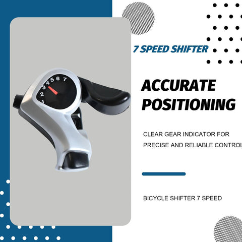 Right Thumb Trigger Shifter For 7 Speed Bikes, SL-TX50-7R Gear Lever showing ergonomic design and clear gear indicator.