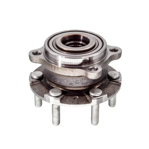 Front view of Front Hub Bearing Assembly for Kia Borrego 2009-2011 6 Lug Without ABS Bolt On Direct Fit 512415 30 Spline Ball Bearing
