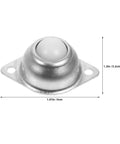 12 Pack Heavy Duty Metal Roller Ball Transfers Rolling Smooth As Butter With 360 Degree Swivel And Plug And Play Screw Mount For Factory Racks And Cleanroom Gear Built Like A Tank With Zinc Finish, close-up view