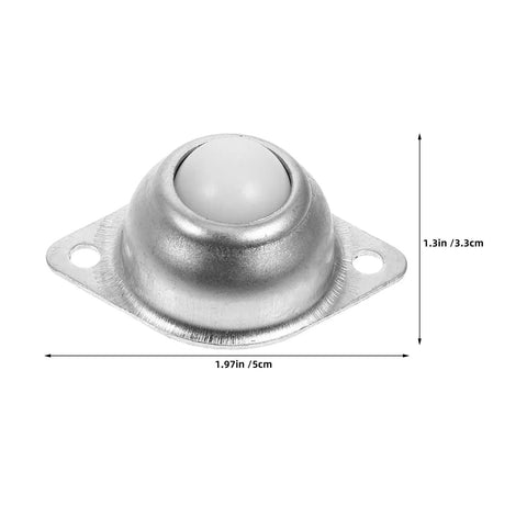 12 Pack Heavy Duty Metal Roller Ball Transfers Rolling Smooth As Butter With 360 Degree Swivel And Plug And Play Screw Mount For Factory Racks And Cleanroom Gear Built Like A Tank With Zinc Finish, close-up view
