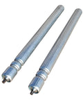 Heavy Duty Grooved Conveyor Rollers 2 Pack 1.9 Inch By 24 Inch Between Frame Galvanized Steel, designed for material handling.