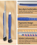 Mini Screwdriver Set Of 6 With CR V Bits For Eyeglasses Sunglasses Electronics Watches And Small Gadgets Pro Repair Tool Kit With Non Slip Handle Yellow features ergonomic design and reliable craftsmanship.