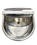 Built Tough Automatic Water Trough For Dogs And Livestock Featuring Rust Proof 304 Stainless Steel Bowl close-up view of the bowl.