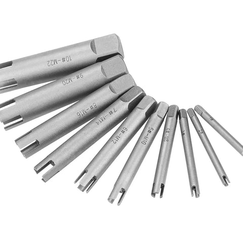 Super Tough Steel Broken Taps Remover Kit For M4 To M24 And Imperial Sizes, Perfect Set to extract stripped screws, steel set