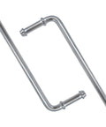 Heavy Duty Double Ribbed 90 Degree Bend Exhaust Hanger Rod Kit For Weld In Place Universal Muffler Bracket Support Rods Fit Wide Range Of Car Pipes And Rides, galvanized steel