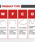 Plastic Welder Staples Kit With 6 Types Hot And Wave Staples showing stainless steel wave, flat, corner, and outside corner types.
