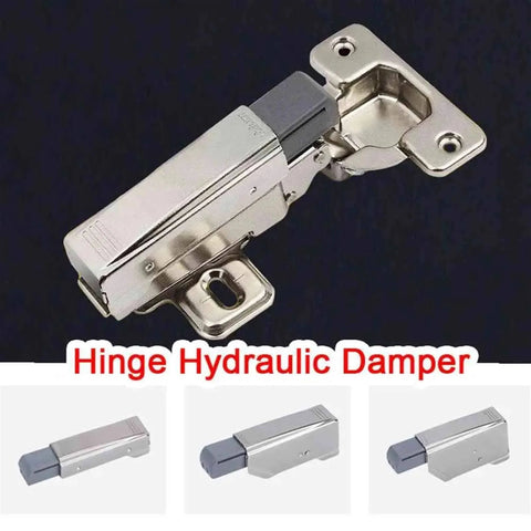 Soft Close Damper Hinges for Kitchen Cabinets and Drawers, stainless steel hinge with hydraulic damper, close-up view