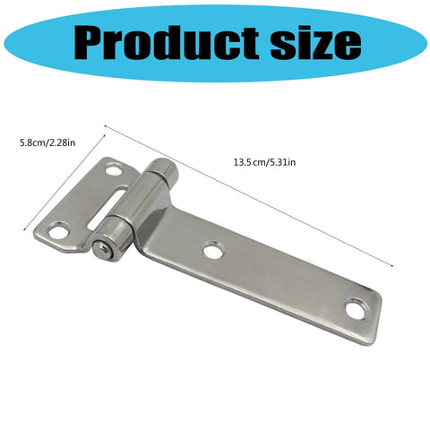 2-piece erosion steel hinge set, metal hinge for furniture or shipping containers, 13.5 cm long with mounting holes