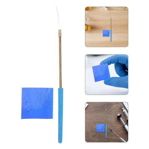 Flame Test Rod Set With Cobalt Glass Filter Sheet And Metal Alloy Wire For Classroom Chemistry Labs Hands On Demonstrations.