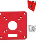 Rock Solid Aluminum Router Insert Plate Slick Machining Plug And Play Table Upgrade Hella Precision Cutting with mounting screws