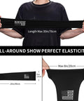 Premium Ice Silk Cooling Arm Sleeves UV Blocking Sun Shield For Mechanics And Side Hustles With Patriotic Print shown stretched to demonstrate elasticity.