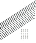 Stainless Steel Bike Spokes 270Mm 10.6 Inch 14G Black For Mountain And Road Bikes With 14Mm Nipples 12 Pack Built To Last