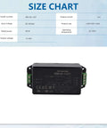 Heavy Duty 60W 12V 5A Industrial AC-DC Power Supply With Global Input 85-305VAC, 47-440Hz, Ultra Low Ripple, 2.5 Percent Regulation, A Real Workhorse for Export Machinery and Worldwide Electronics, black metal case