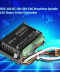 Brushless Spindle BLDC Motor Driver For CNC Speed Controller Pro Grade 20V To 50V with wiring and potentiometer