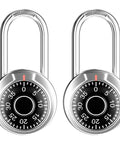 Locker Lock With Long Shackle Keyless Padlock For School Gym And More, 2 Inch Wide Body And 9 32 Inch Shackle, Pack Of 2