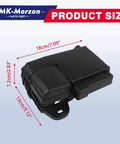 Heavy Duty Fuse Box Battery Terminal With Tough Cover For Chevy Cruze, black plastic, dimensions shown, top view.