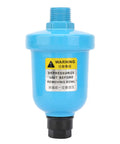 Automatic Air Compressor Drain Valve G1/2 Inlet 1.0 MPa Die Cast Aluminum Auto Drainer with warning label visible