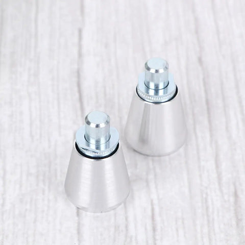 Rock Solid Stainless Steel Spring Loaded Plunger Pin With Pull Ring For Cabinet Doors And Screens Smooth Retractable Toggle Latch pairs on wood.