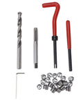 Heavy Duty M8x1.25 Thread Restore Kit With Drill Bit Twist Reamer And Hex Wrench For Screw Hole Repair And Motor Machine Maintenance Hand Tools That Fix Stripped Threads Like A Boss Without Hassle, with drill, tap, insert coils