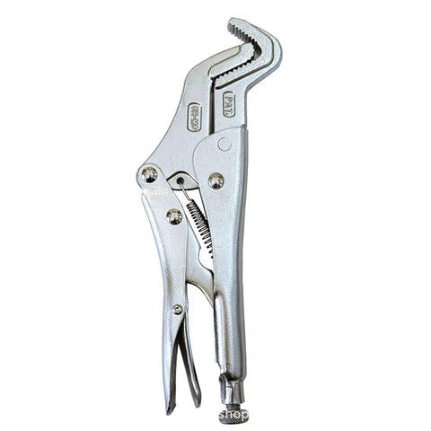 Heavy Duty Parrot Nose Locking Pliers For Welding Grip Clamping Pipes And Bolts With Adjustable Serrated Jaws For Vehicle Body Repair And Shop Maintenance Hand Tool Workhorse, 8.27 inch steel pliers with serrated jaws.