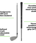 Beast Adjustable Golf Club With Steel Travel Shaft 8 Loft Settings From 4 Degrees Putter To 60 Degree Lob Wedge Durable Two Part Shaft