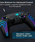Wireless PS5 Controller For PS5 And PC With Bluetooth Plug And Play Rechargeable 1500mAh Battery Dual Vibration Motion Sensor
